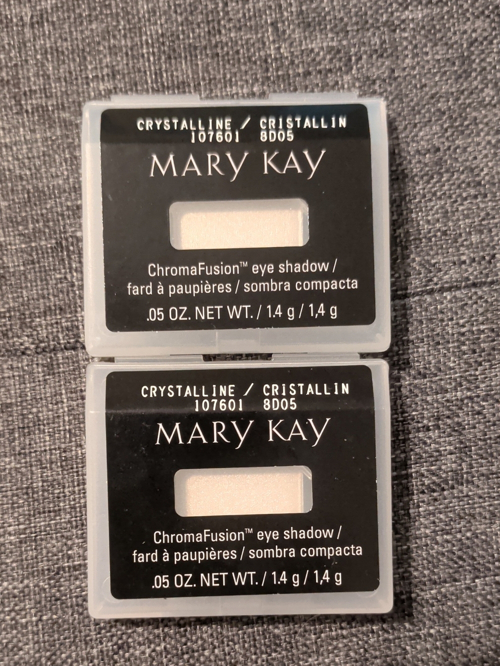 Mary Kay Crystalline ChromaFusion Eye Shadow — Pearl White (Pair)
